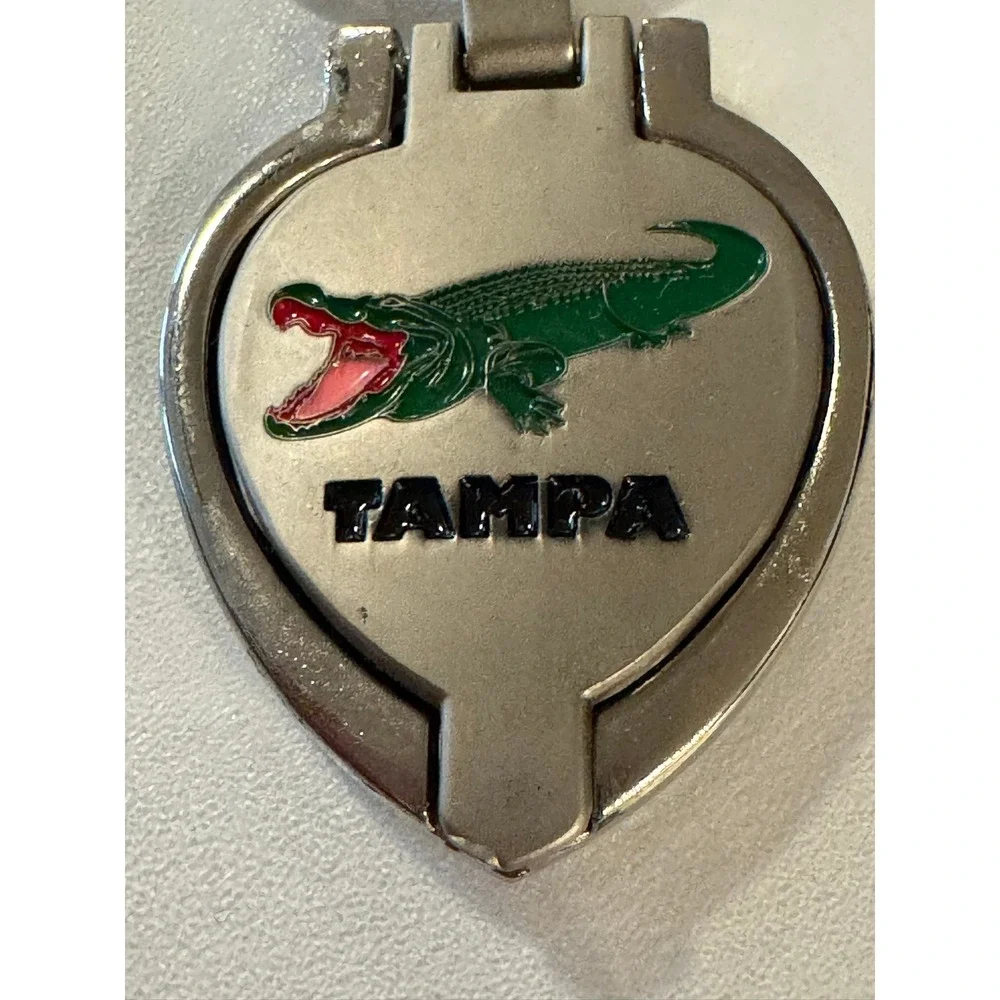 Tampa Florida Gator Alligator Photo Frame Keychain Souvenir‎